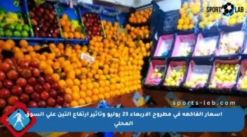 أسعار الفاكهة في مطروح الأربعاء 23 يوليو وتأثير ارتفاع التين على السوق المحلي